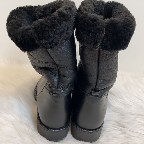 Santana Canada black leather winter boots size 6.5 - Picture 10 of 13